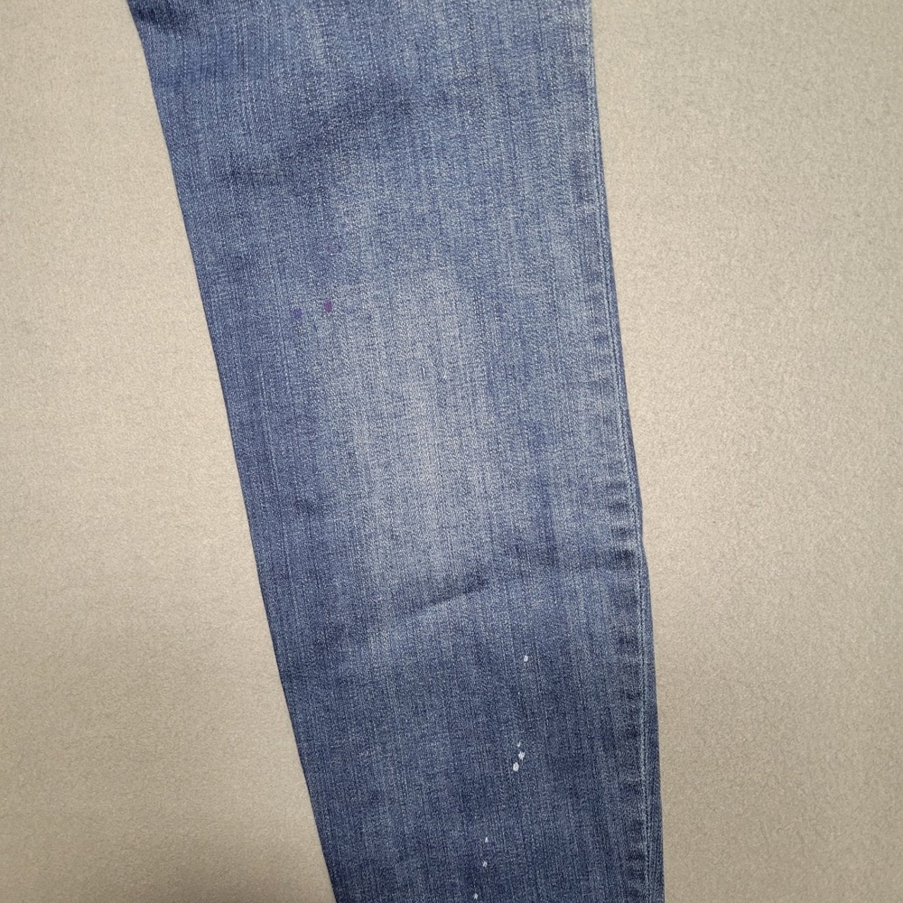 Madewell Jeans Women 31 Blue Wash Paint Splatter Distressed Skinny Leg Casual - Picture 16 of 16